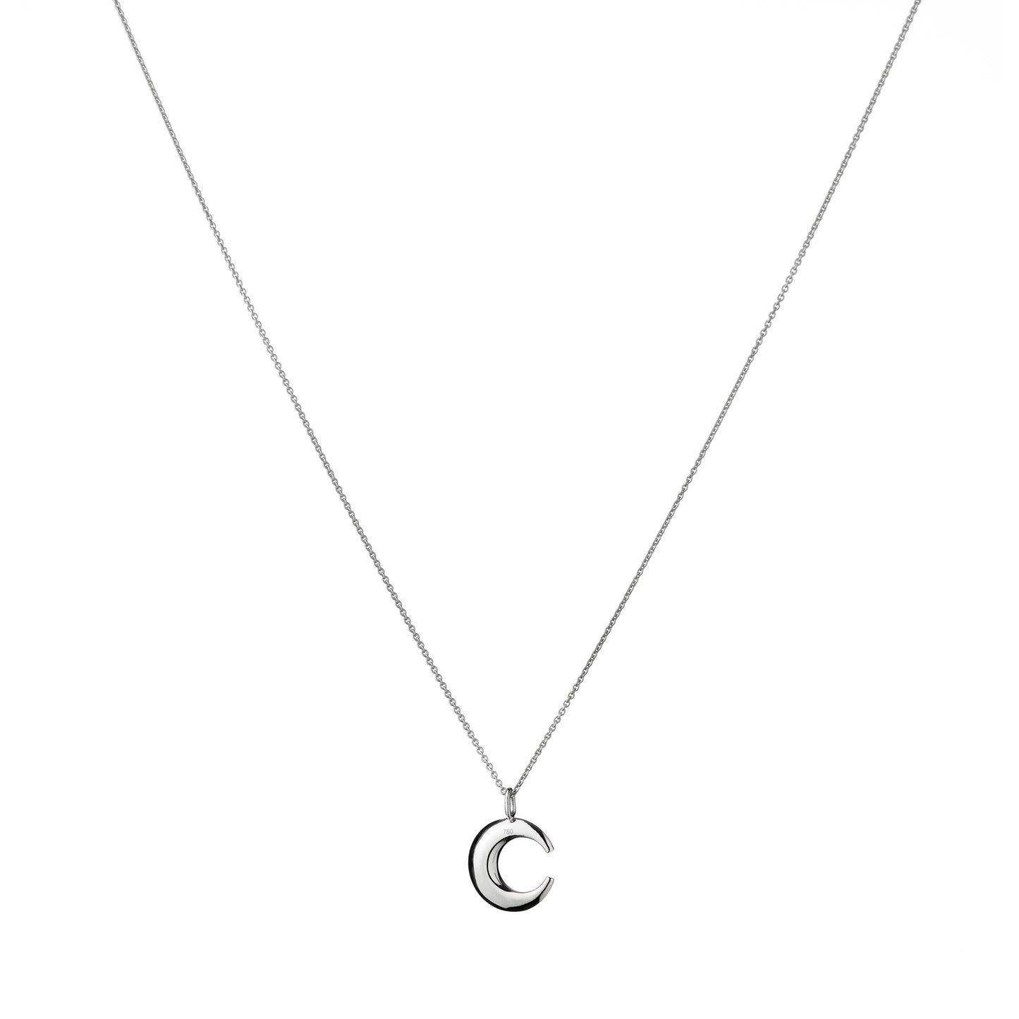 Lunar - Single Diamond Pendant
